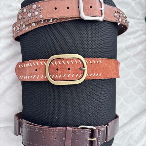 Lucky Brown and Tan Leather Belt Collection - Picture 2 of 3